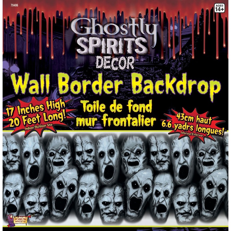 Horror ghost mural 600x45cm