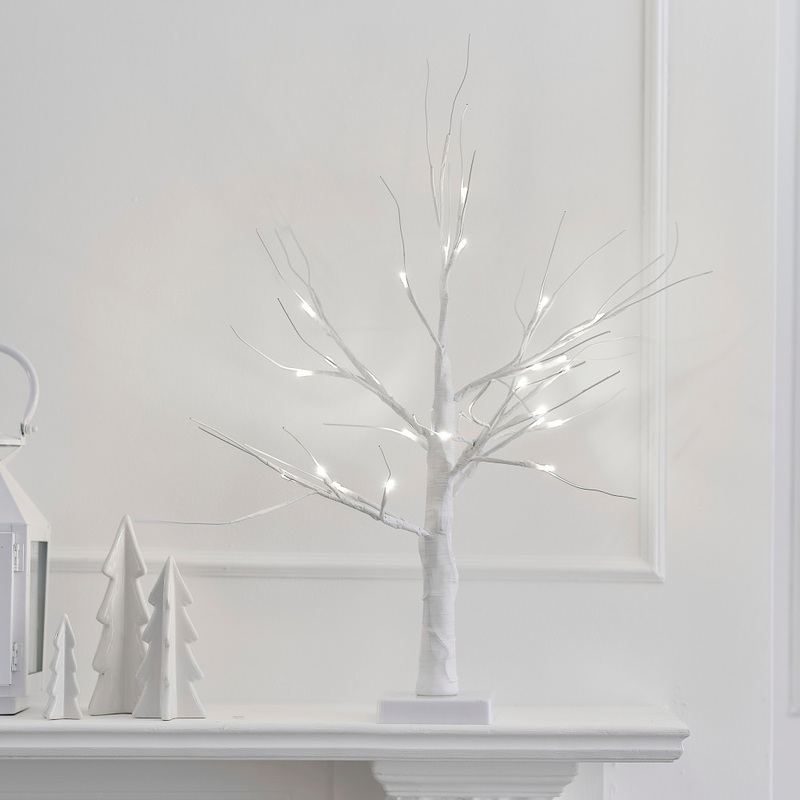 Luminous tree in white 40cm