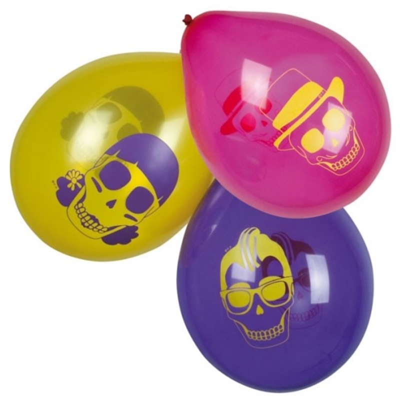 Set of 6 Scary Skull balloons
