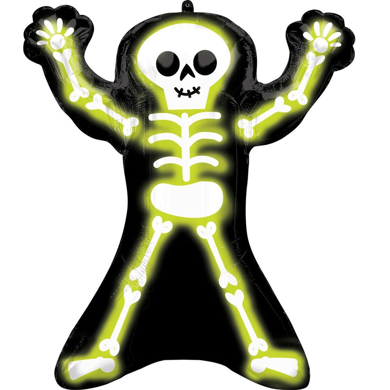 Skeleton foil balloon 76cm