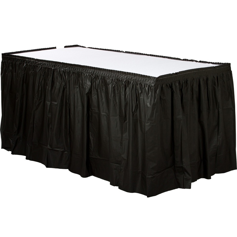 Table border Mila black 4.26mx 73cm