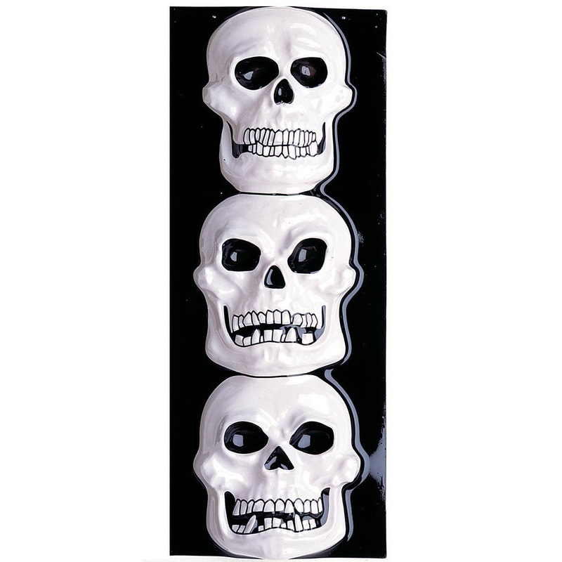 Welcome To Hell Skull Trio Mural Set of 4