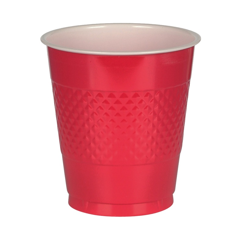 10 Party Buffet Cups Red 355ml