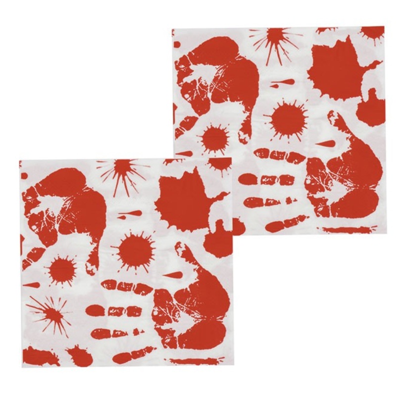 12 killer bloodbath party napkins 33 x 33cm
