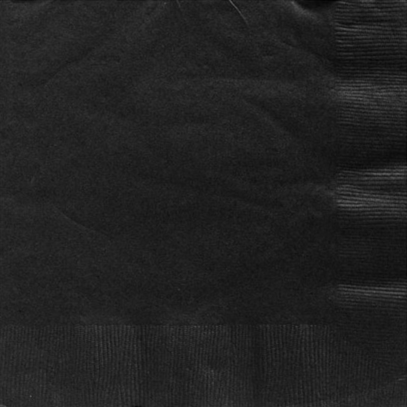 125 black napkins Geneva 33cm