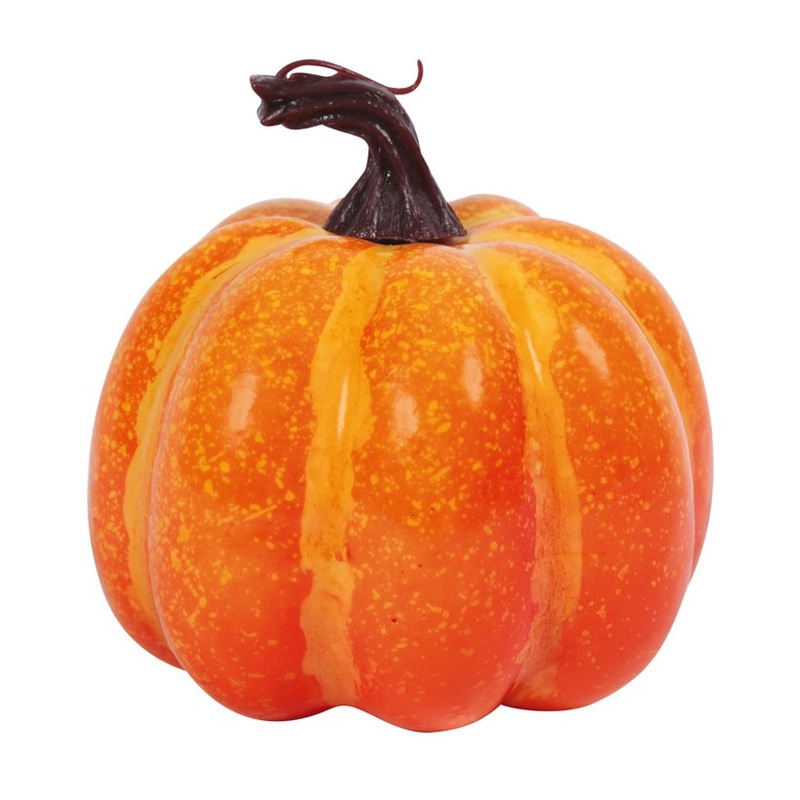 2 plastic decorative pumpkins 10cm