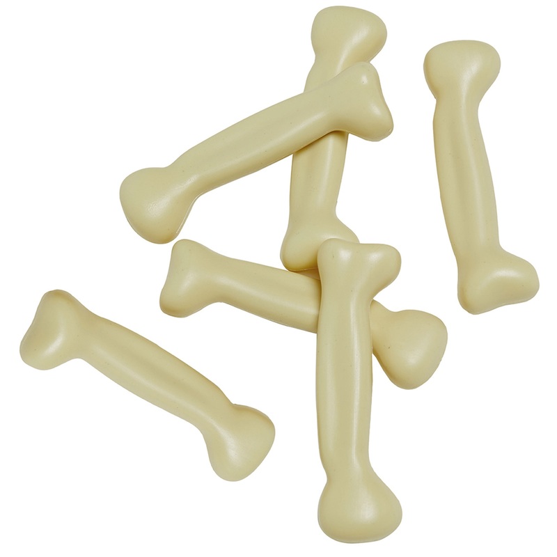 6x bone decoration 6cm