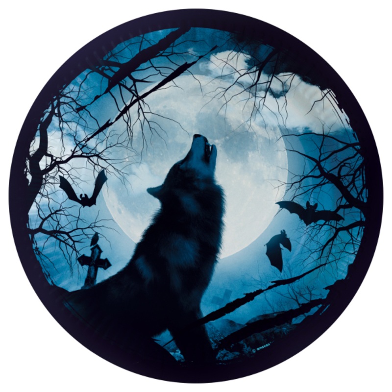 8 horror night paper plate 23cm