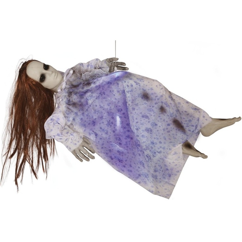 Animated horror doll purple 60cm