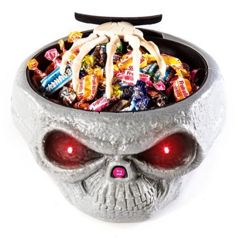 Animated skull bowl 24cm