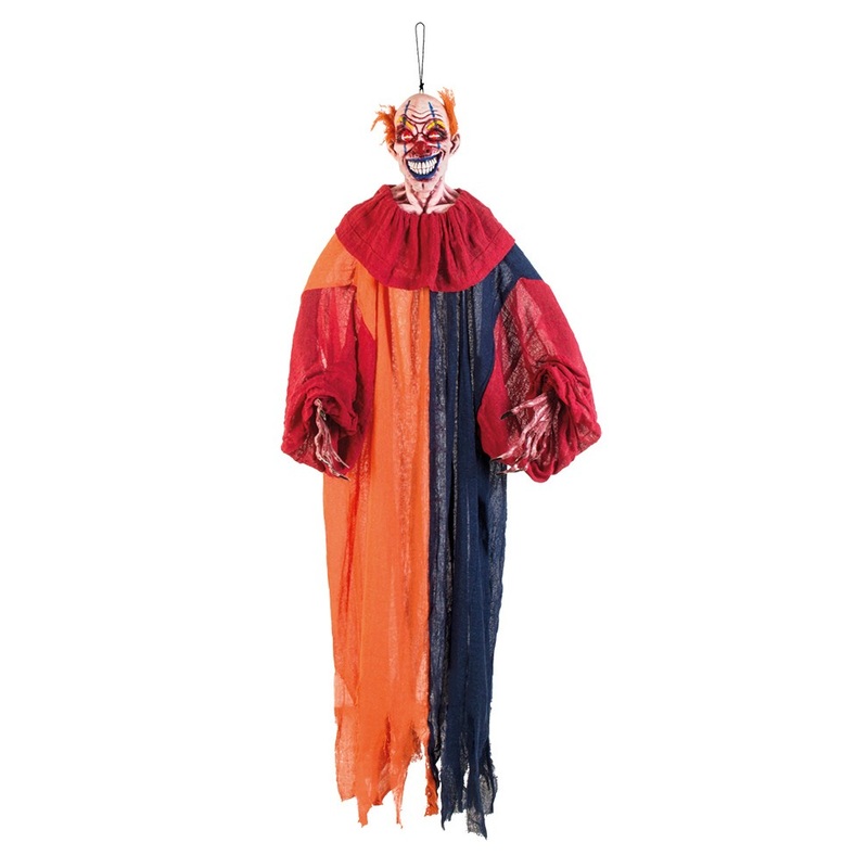 Dreadful horror clown hanging decoration 165cm