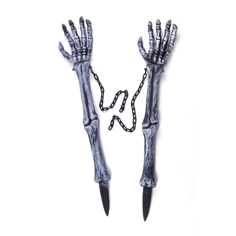 Lawn plug skeleton arms