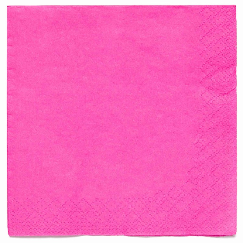 20 Live Pink Eco napkins 33cm