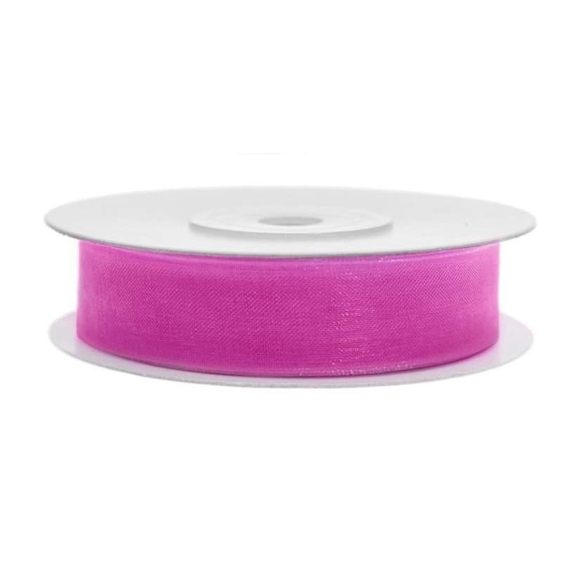 25m chiffon ribbon in pink