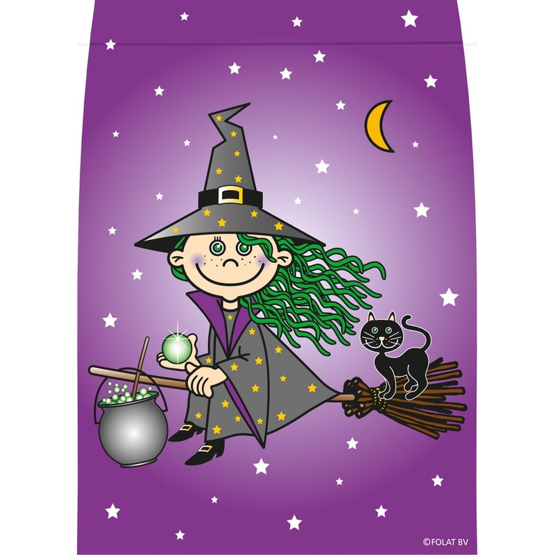 8 Gift Bags Witch flies through the Night