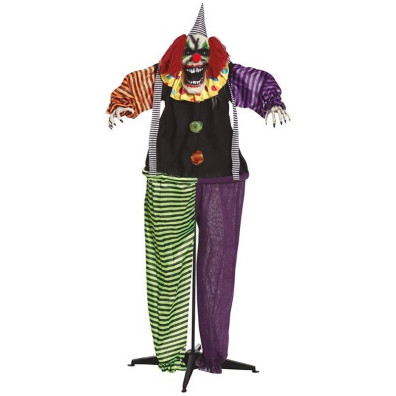 Animated freestanding horror clown 1.7m