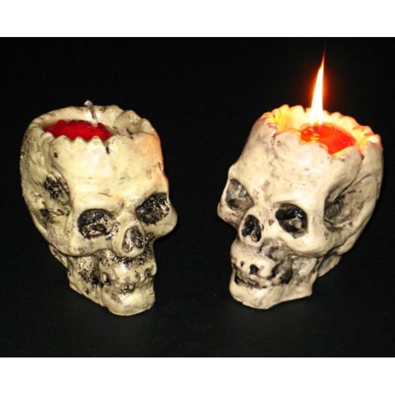Candle skull 7 x 10 x 10cm
