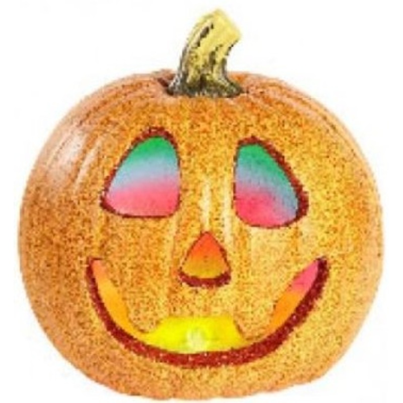Glittering Thanksgiving Pumpkin With Color Change 20cm