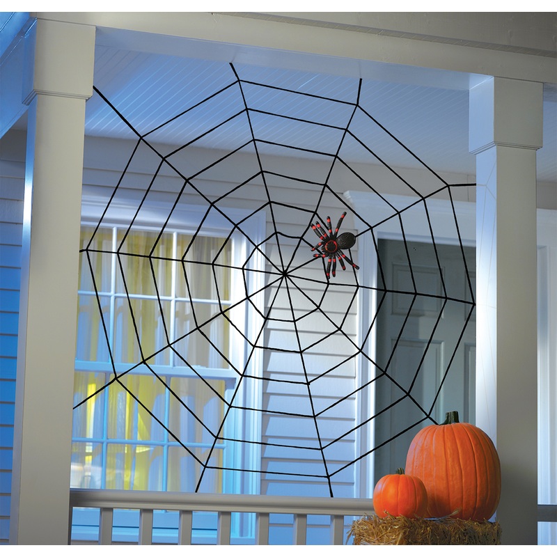Halloween XXL Spiderweb Black 150cm x 150cm