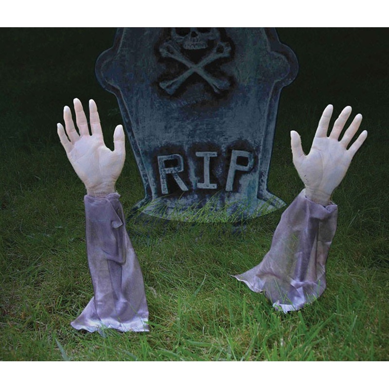Lawn plug zombie arms