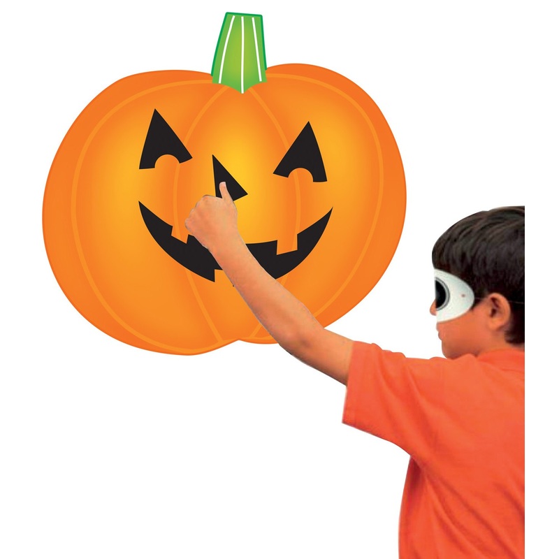 Monster friends pumpkin face party game