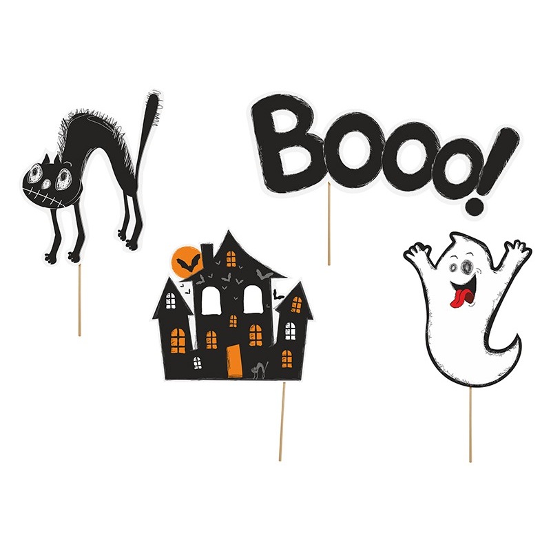 Photo box sign set Happy Halloween