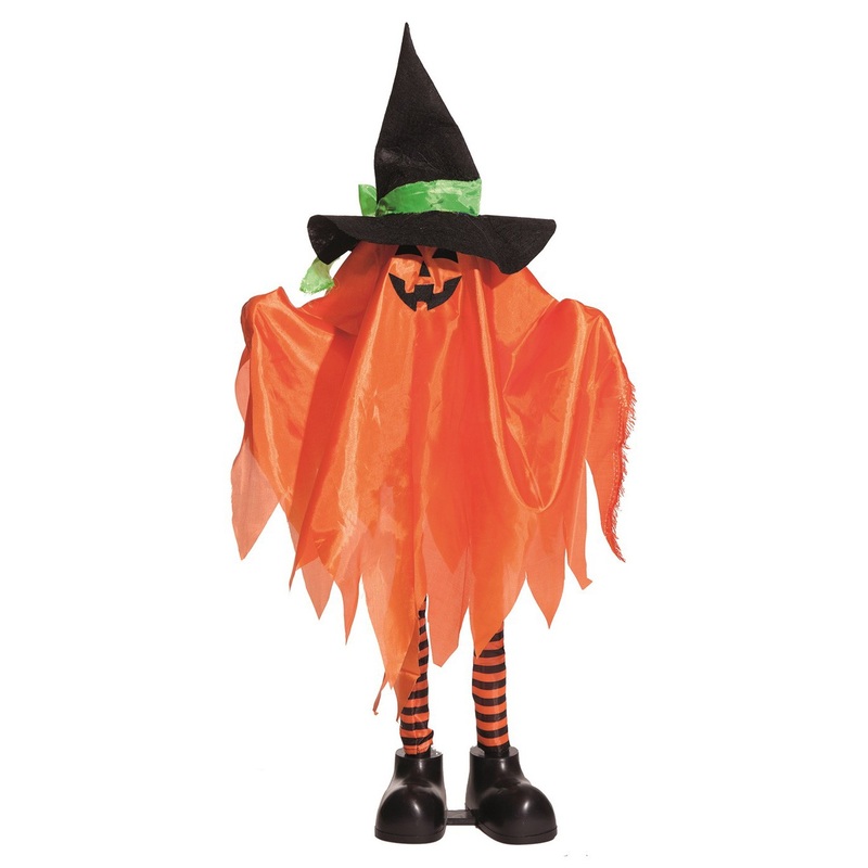 Pumpkin ghost with moving head