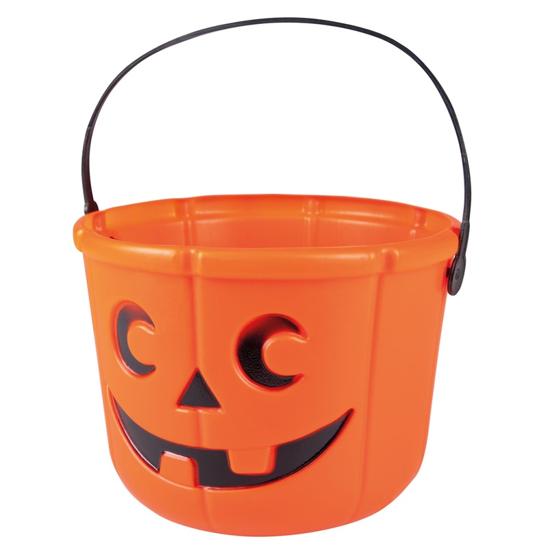 Pumpkin Treat Bucket for Halloween 14cm x 18cm