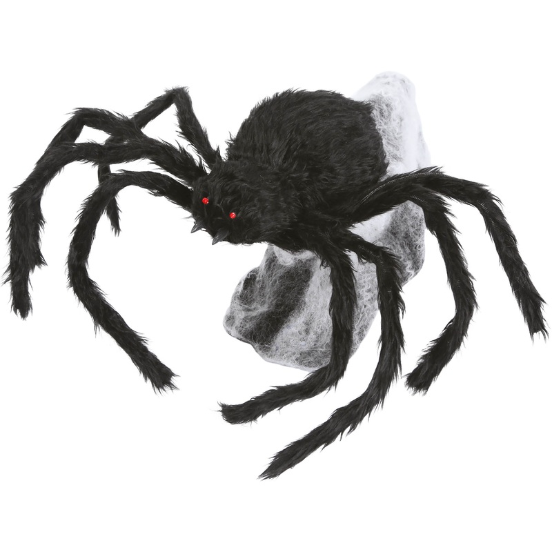 Screeching spider scary decoration