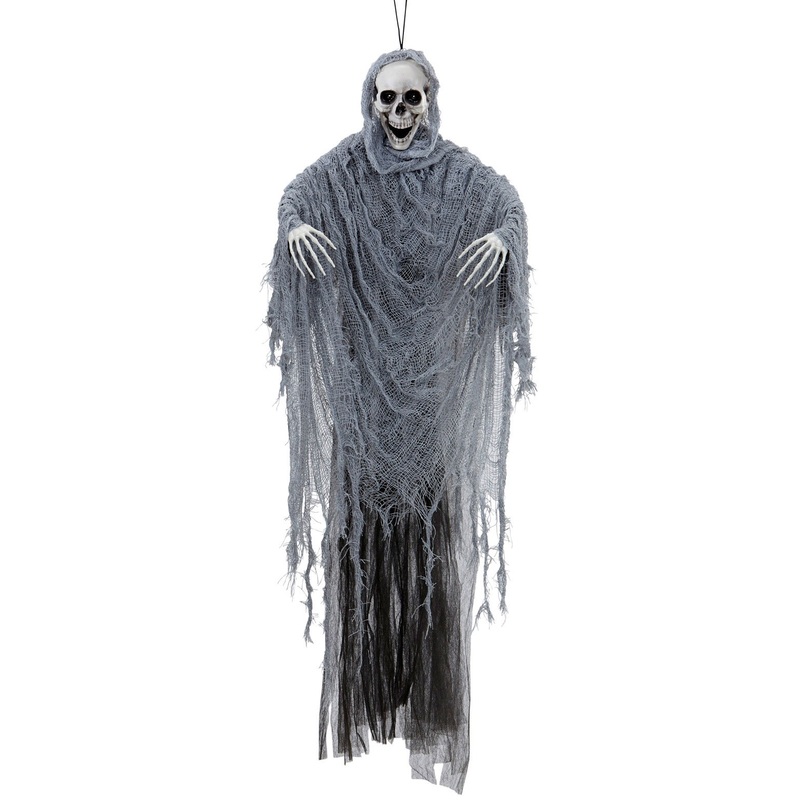 Terrifying deco skeleton grim reaper 100cm