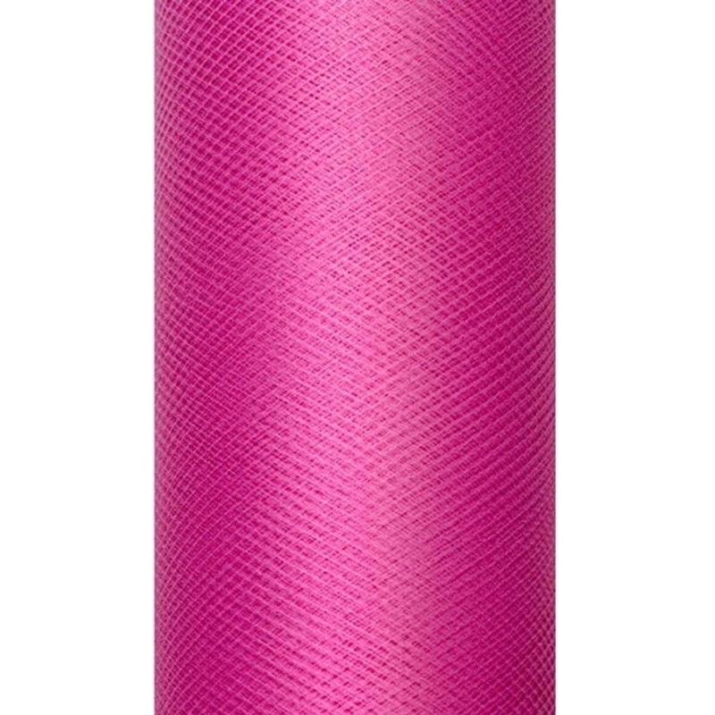Tulle fabric Luna fuchsia 9m x 30cm
