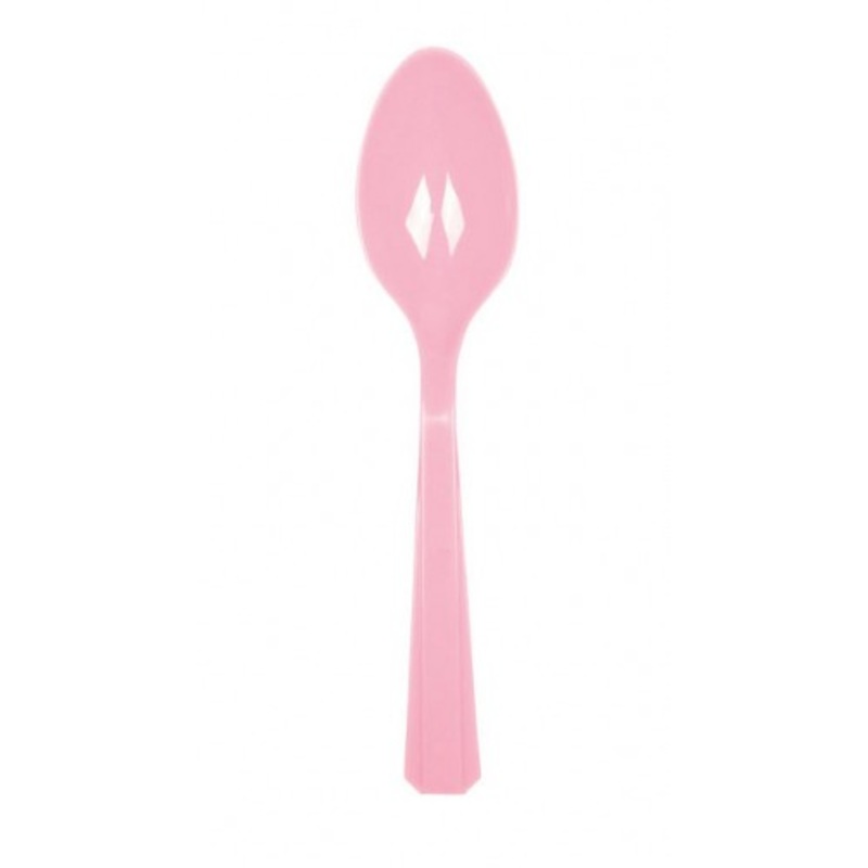 10 Mila plastic spoons baby pink
