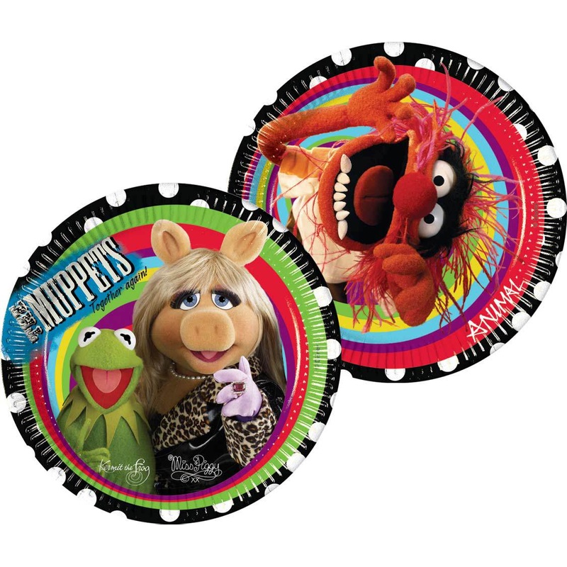 10 Muppets Kermit And Friends round paper plates 23cm