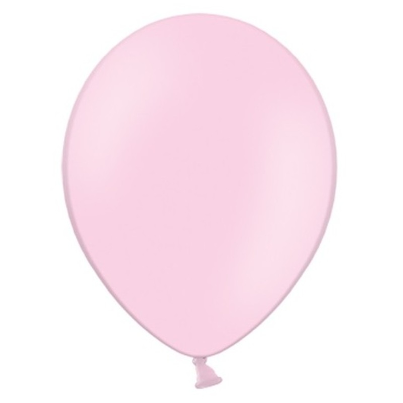 100 latex balloons pastel pink 13cm