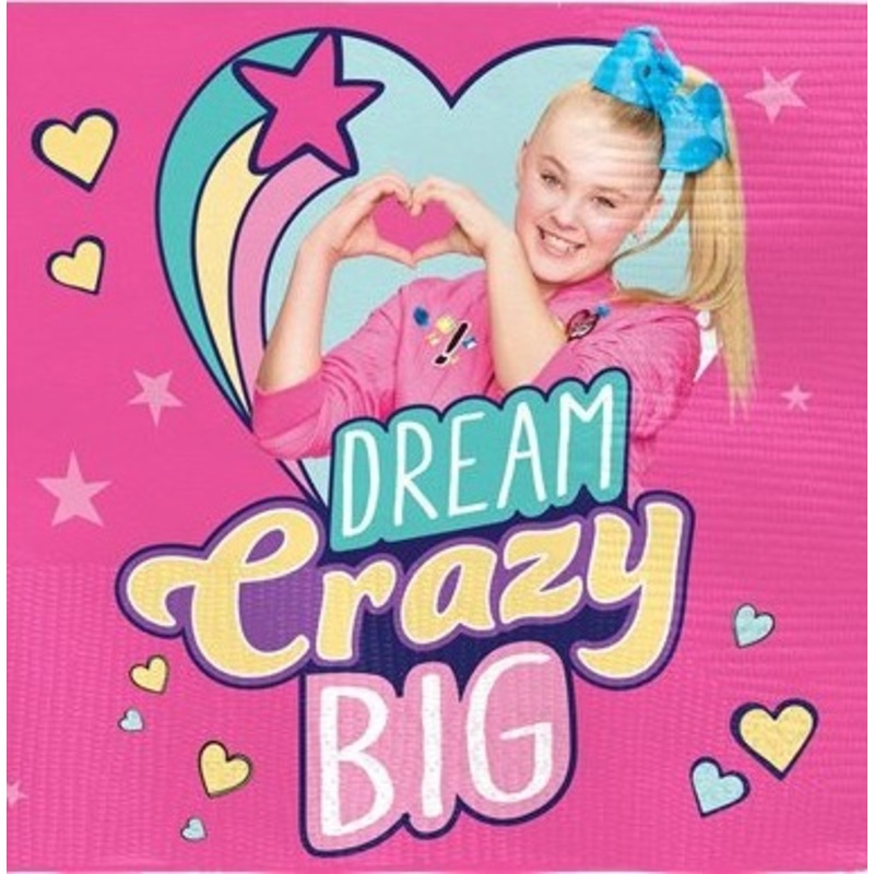 16 Jojo Siwa napkins Dream Crazy 25cm