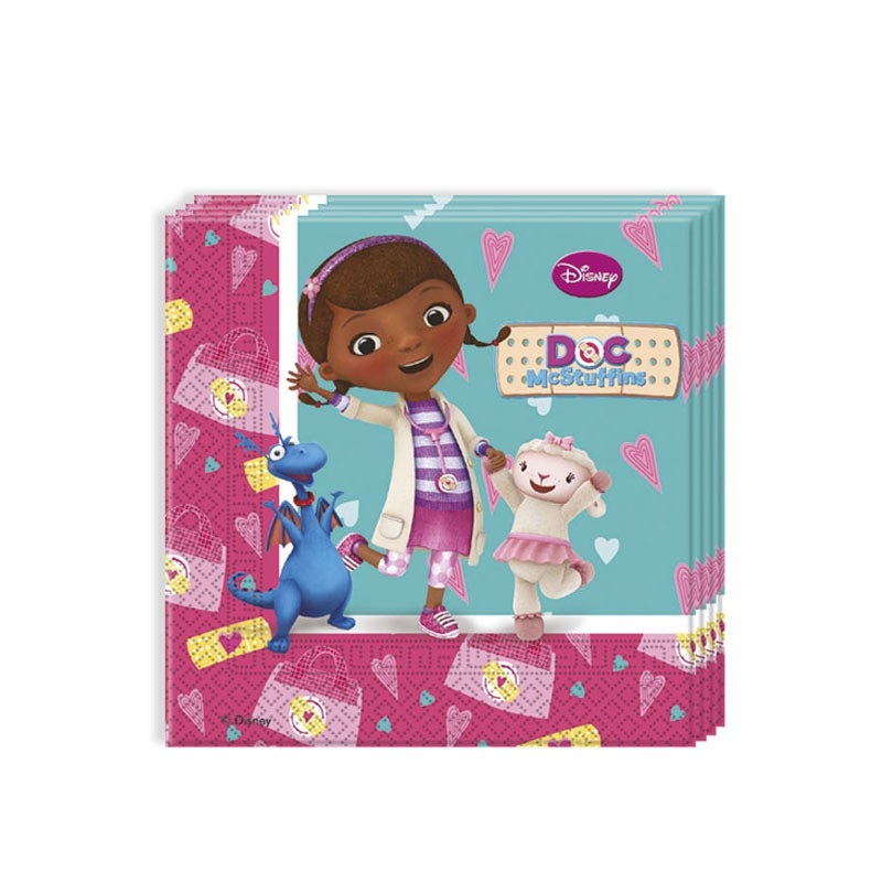20 Doc McStuffins Animal World napkins 33cm