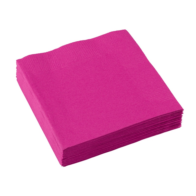20 paper napkins Mila pink 25 x 25cm