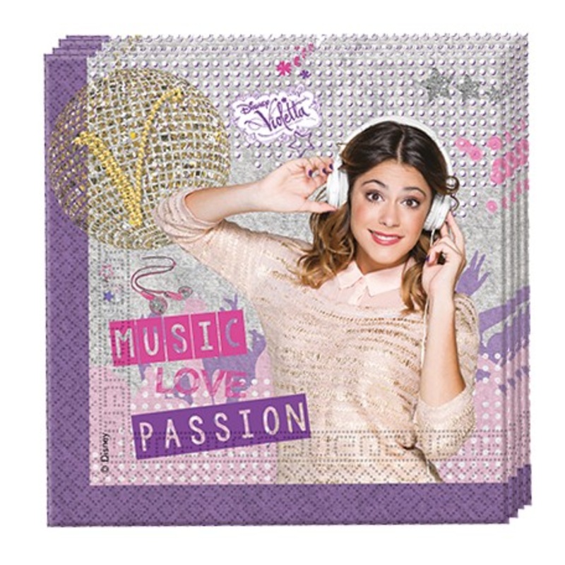 20 Violetta Gold Edditions napkins 33 x 33 cm