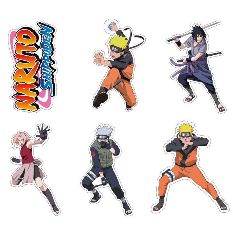24 Naruto cardboard scatter decorations