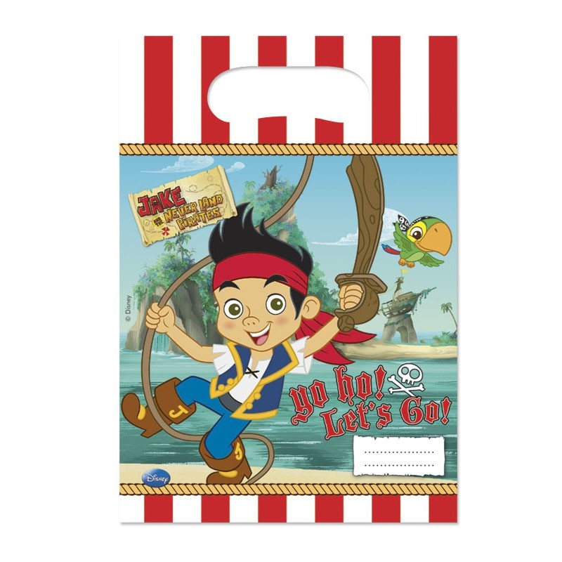 6 Captain Jake Never Land Party gift bags