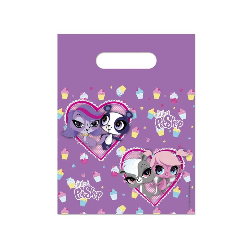 6 Littlest Pet Shop Cupcake Party Gift Bags