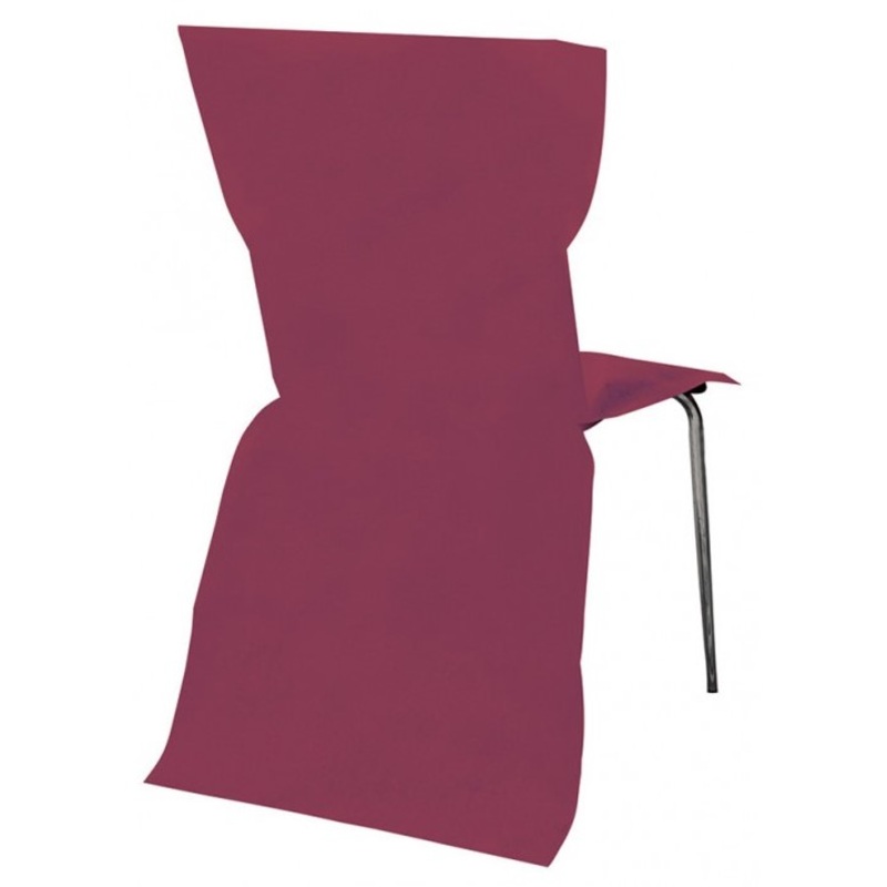 6 single color fuchsia chair covers