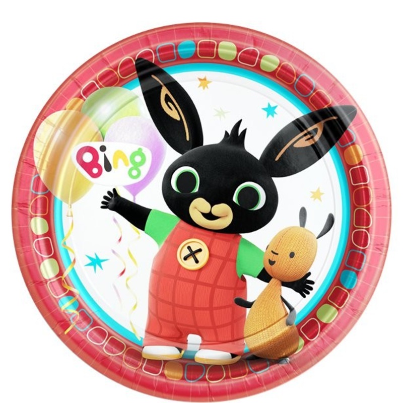 8 Bing paper plates 23cm