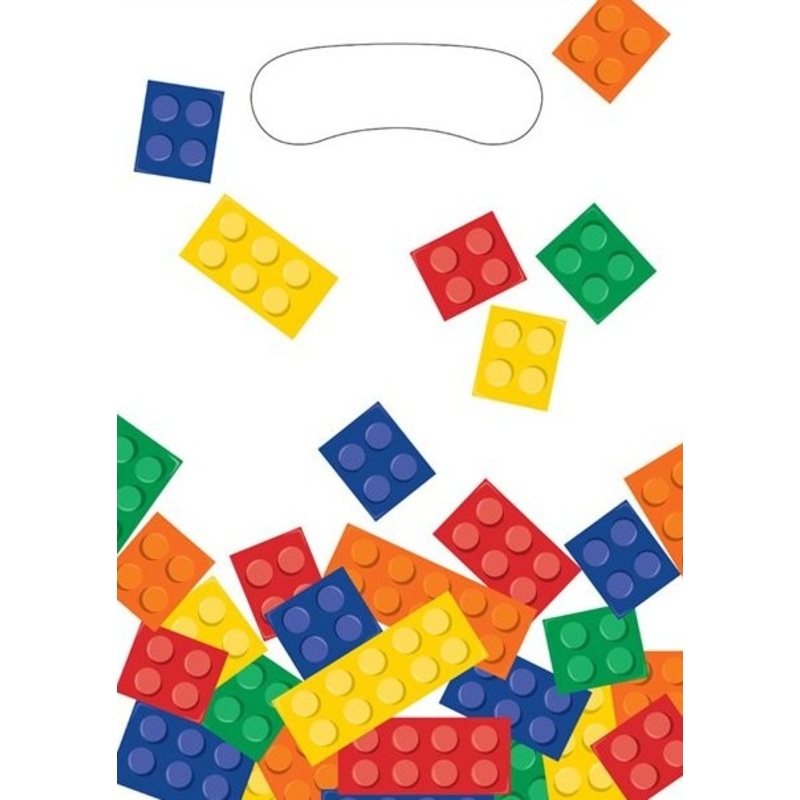 8 building blocks gift bags