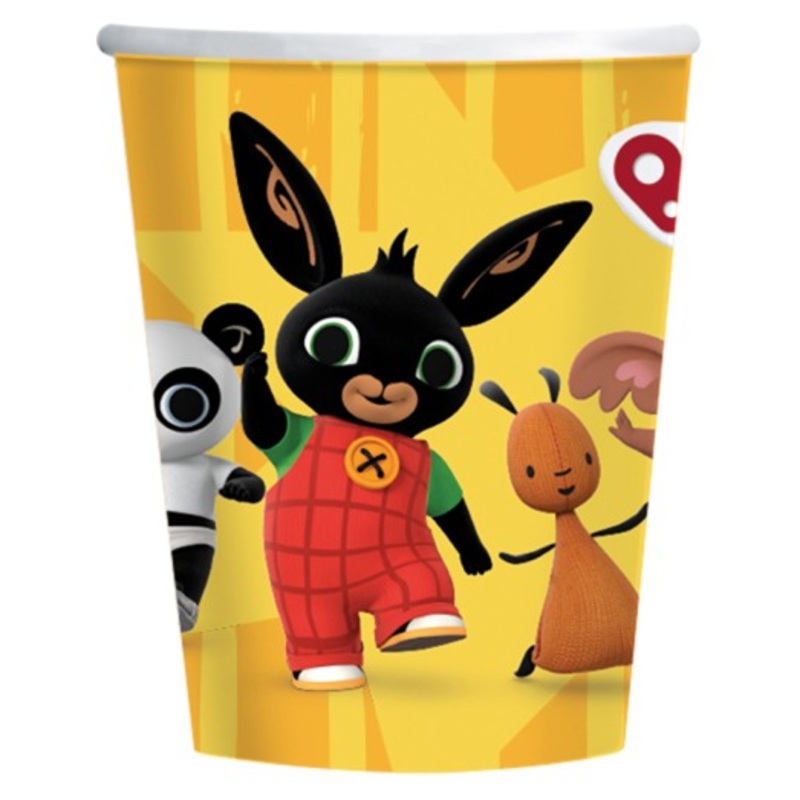 8 Bunny Bing paper cups 250ml