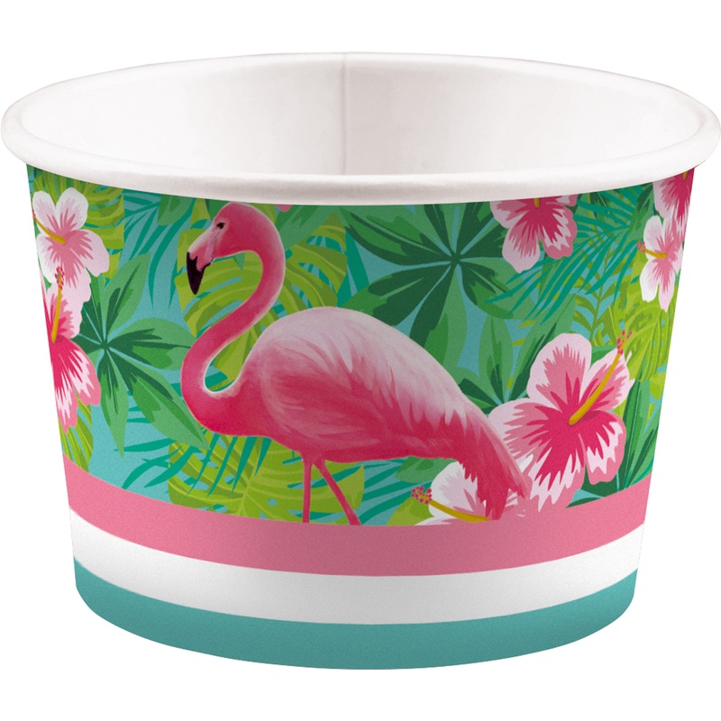 8 ice cream cups Flamingo Paradise 270ml