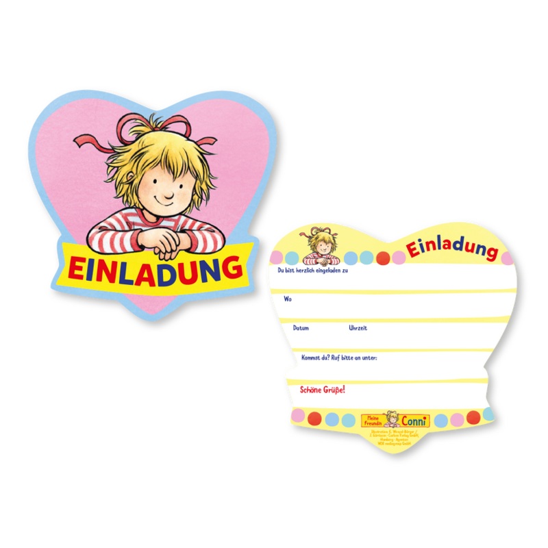 8 My friend Conni invitation cards