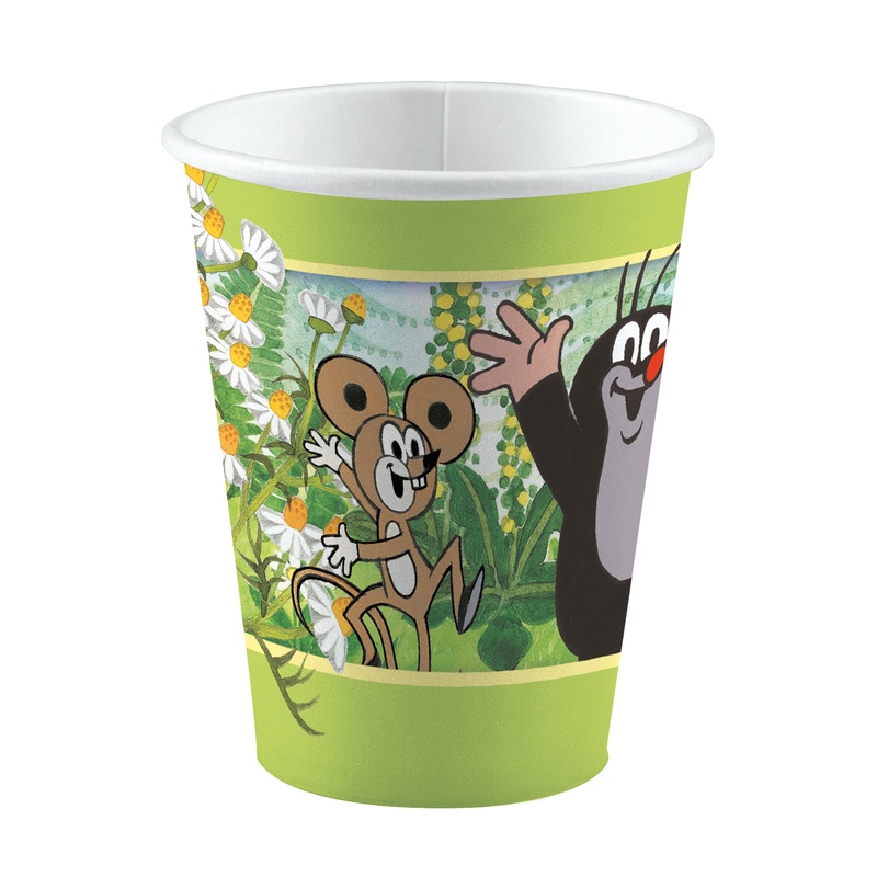 8 paper cups of the-little-mole 250ml