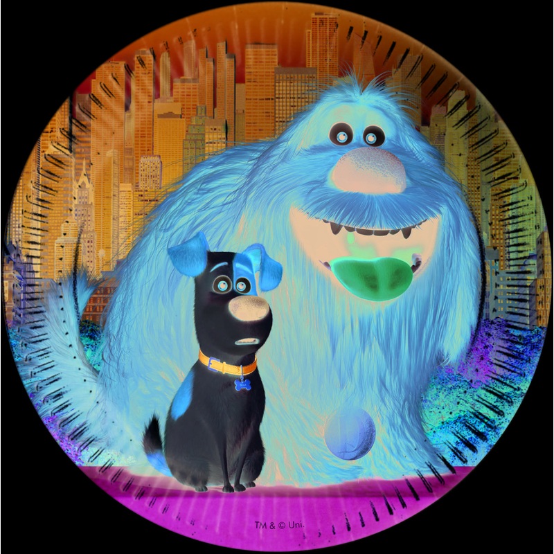 8 Pets dog party paper plates 23cm