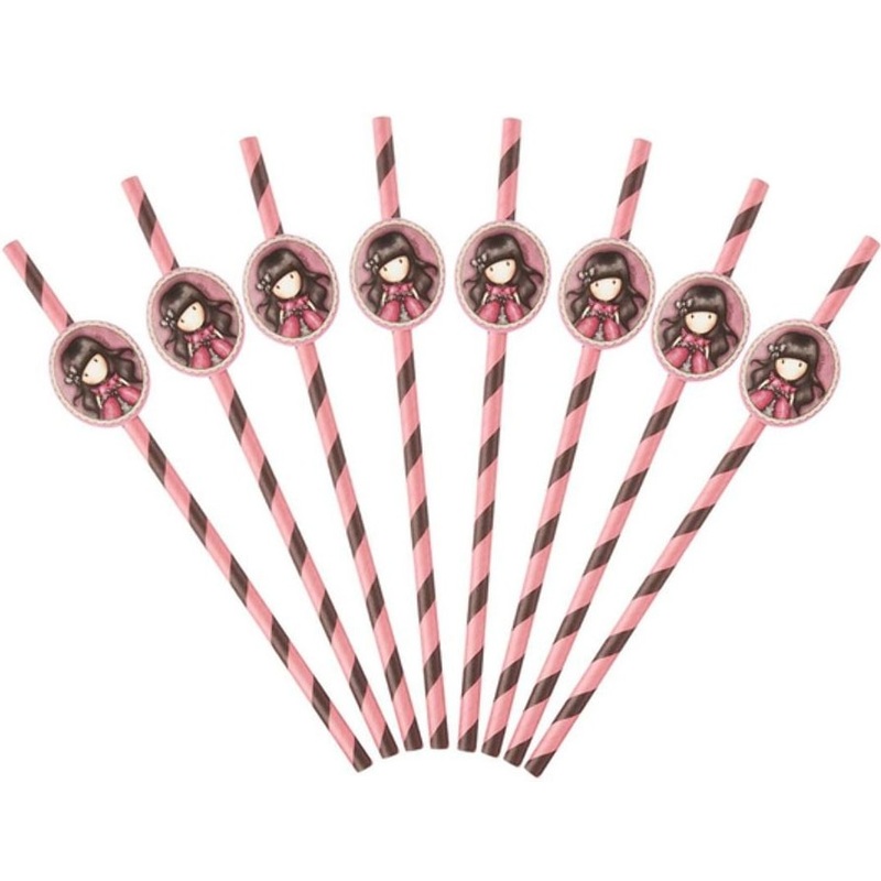 8 Santoro Gorjuss Ladybird paper straws
